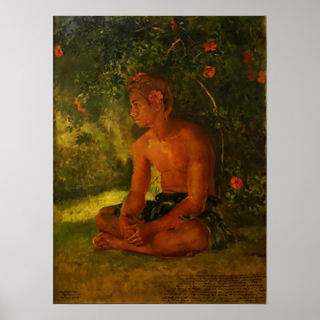 Poster La Farge - Esboço de Maua Apia Um de nossos tripul (Frente)