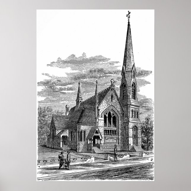 Poster La Farge - Igreja Memorial Channing (Frente)