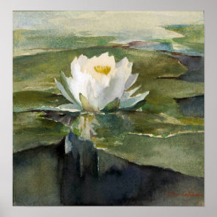 Poster La Farge - Nenúfar à Luz do Sol