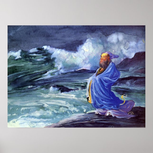 Poster La Farge - Um Rishi Chamando Uma Tempestade Japone (Frente)