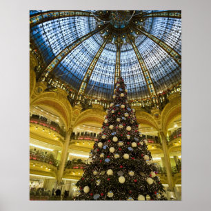 Poster La Fayette de Galeries no Natal, Paris, France