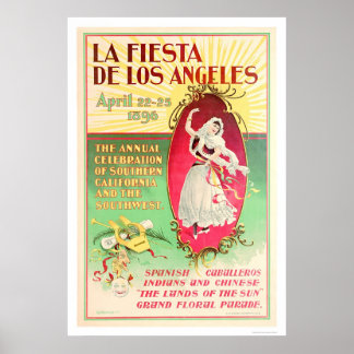 Pôster La Fiesta de Los Angeles 1896