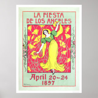 Pôster La Fiesta de Los Angeles 1897