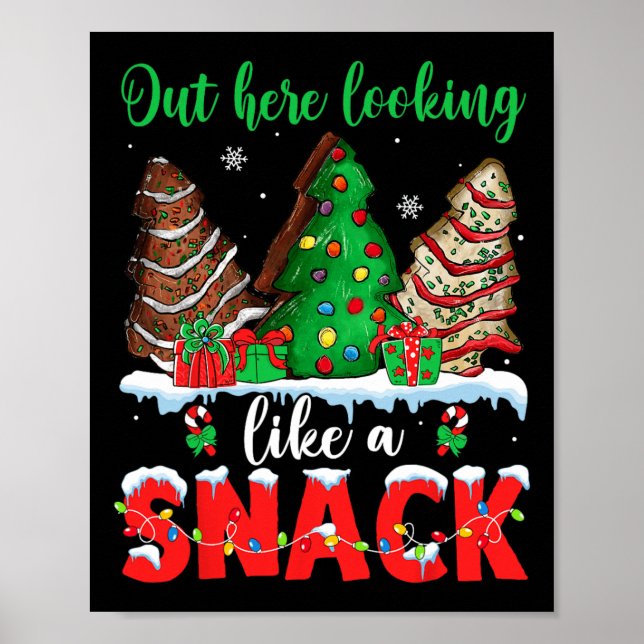 Poster Lá Fora, Parece Um Bolo De Árvores De Natal. (Frente)