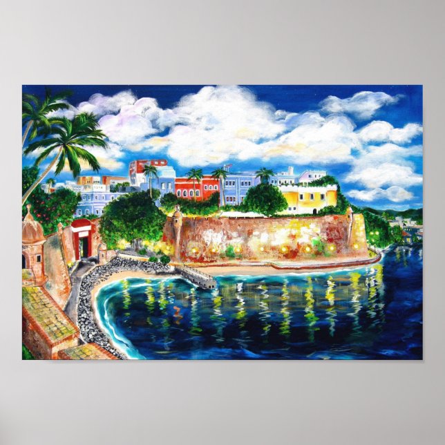 Pôster La Fortaleza, San Juan, Porto Rico (Frente)