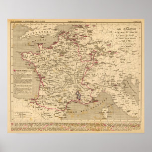Pôster La France 1643 um 1715
