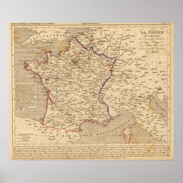Poster La France 1814 a 1840 (Frente)