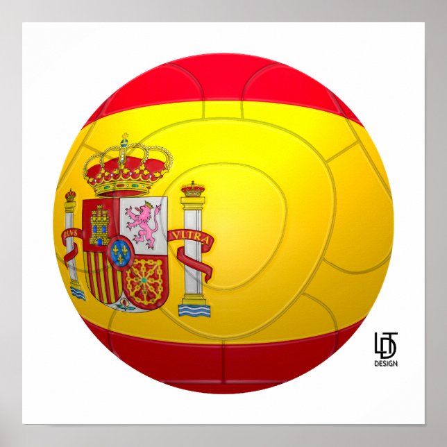 Pôster La Furia Roja - Futebol Espanha (Frente)