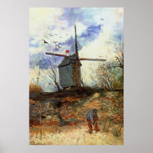 Pôster La Galette de Le Moulin de por Vincent van Gogh