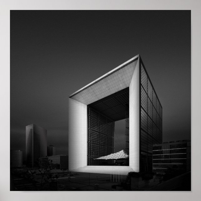 Poster La Grande Arche de la Fraternite, Paris, França (Frente)