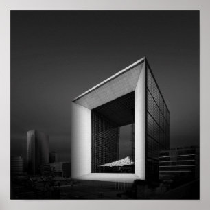Poster La Grande Arche de la Fraternite, Paris, France