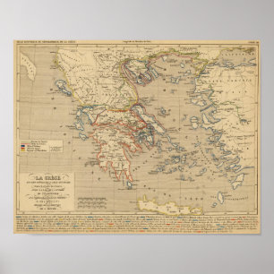 Poster La Grece, les costa de l'Asie Mineure