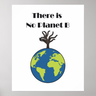 Poster Lá iIs nenhumas economias do planeta B o planeta
