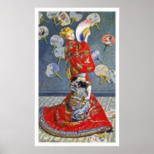 Pôster La Japonaise por Monet impressionista francês