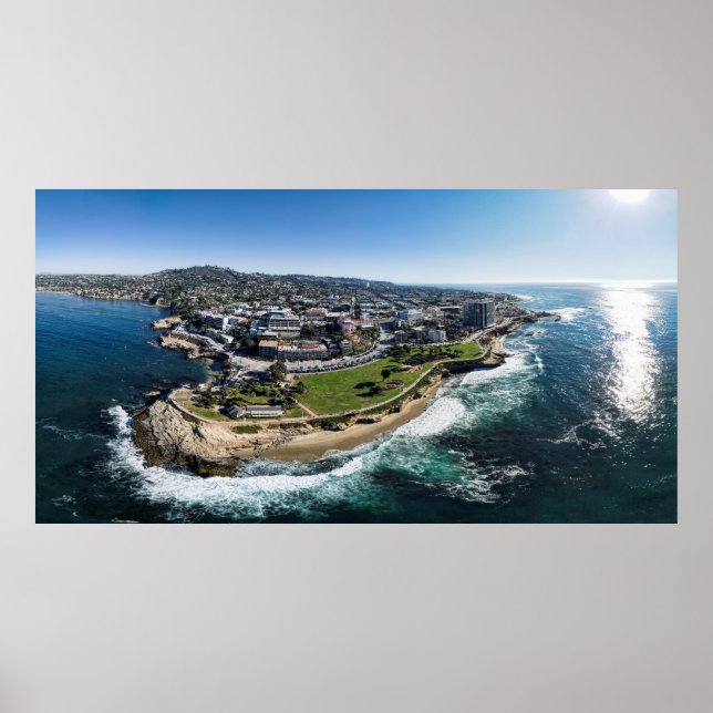 Poster La Jolla Cove Panorâmica (Frente)