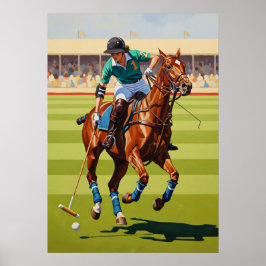 Poster LA JOUEUSE DE POLO (Jogador Polo) - Original Ar