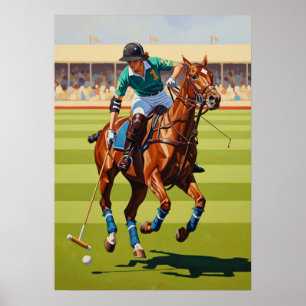 Poster LA JOUEUSE DE POLO (Jogador Polo) - Original Ar