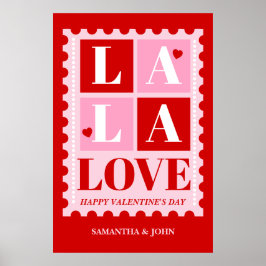 Poster La La Love Valentine’s Day Wall Art – Printable