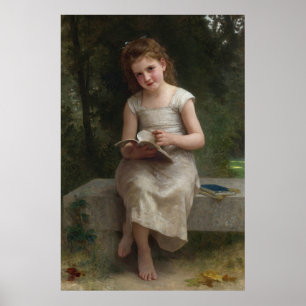 Poster La Liseuse por William-Adolphe Bouguereau