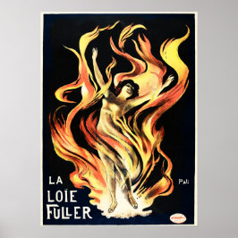 Poster LA LOIE FULLER American Atriz Dancer Old Theater