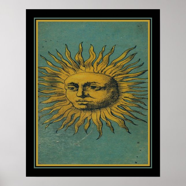 Poster "La Lumiere" Vintage Tarot (Frente)