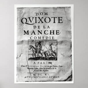 Poster La Mancha Comedie dos DOM Quixote de