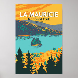 Poster La Mauricie National Park Viagem Art Vintage