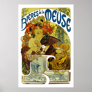 Poster La Meuse de Bieres de