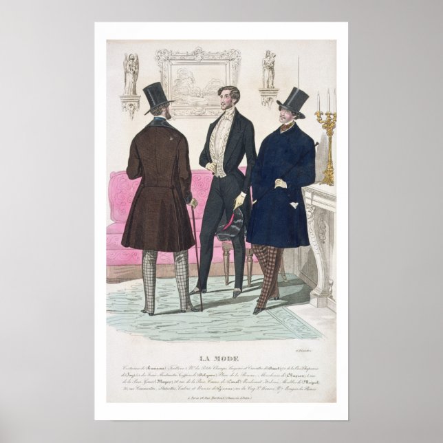 Pôster La Mode: Anúncio para o confronto masculino do séc (Frente)