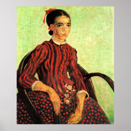 Poster La Mousme, Sentada por Vincent van Gogh