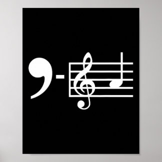 Poster La Music Notes Kamala Harris Suporte a Música