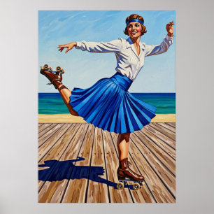 Poster LA PATINEUSE À ROULETTES (O Roller Skater)