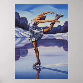 Poster LA PATINEUSE (O Patrocinador) - Arte Original Deco