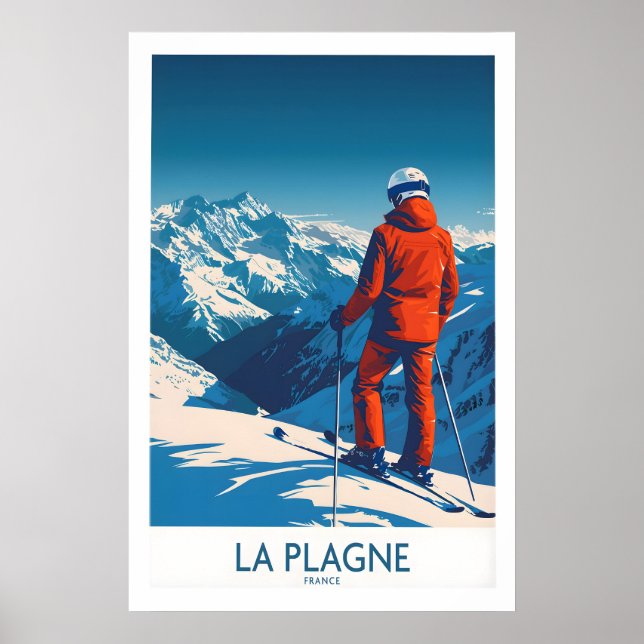 Poster La Plagne Print 1 (Frente)
