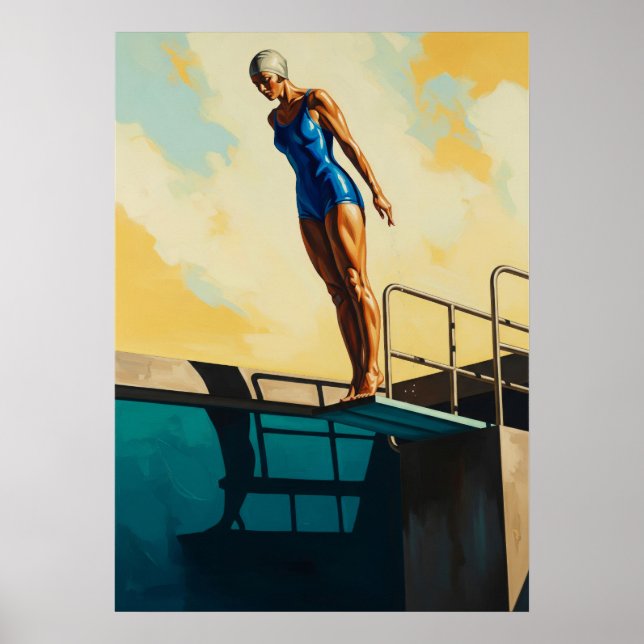 Poster LA PLONGEUSE D'AZUR (O Mergulhador Azure) - Origin (Frente)