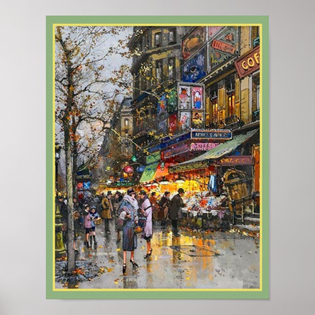 Poster La Porte Santo-Martin Paris (Frente)