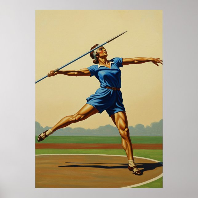 Poster LA POUSSÉE DU JAVELOT (O Impulso do Javelin) (Frente)