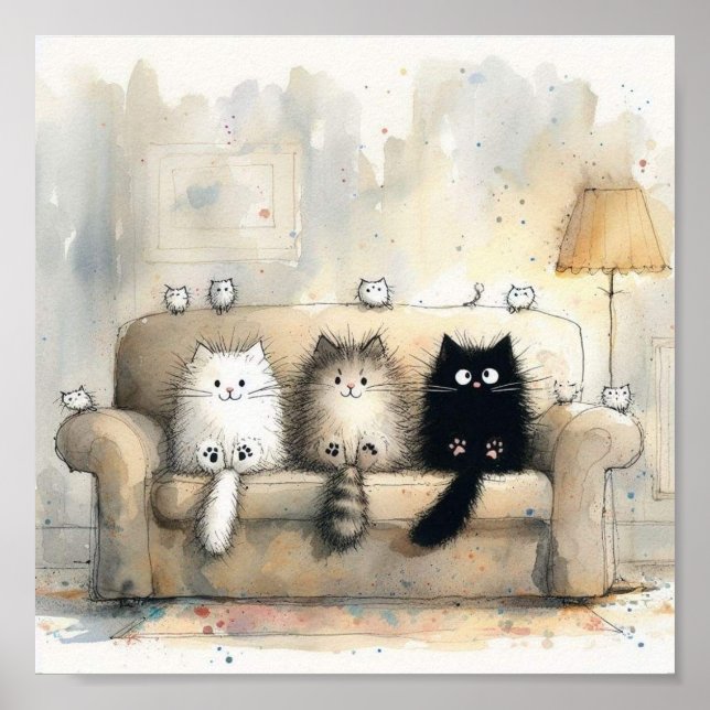 Poster Lá preguiçoso (Frente)