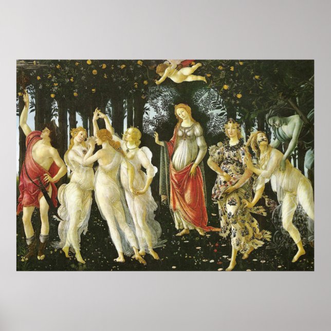 Poster La Primavera por Sandro Botticelli (Frente)