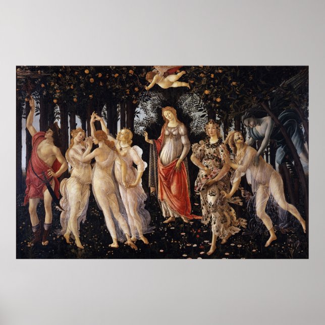 Poster La Primavera (Primavera) por Sandro Botticelli (Frente)