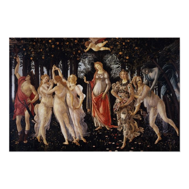 Pôster La Primavera (Primavera) Sandro Botticelli Glossy (Frente)
