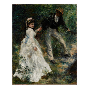Pôster La Promenade Renoir Painting Poster