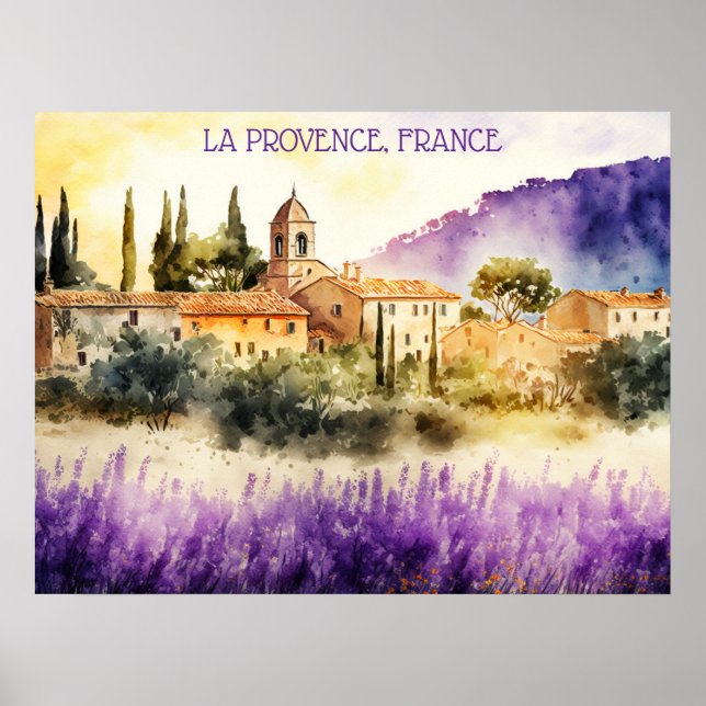 Poster La Provence France Painting (Frente)