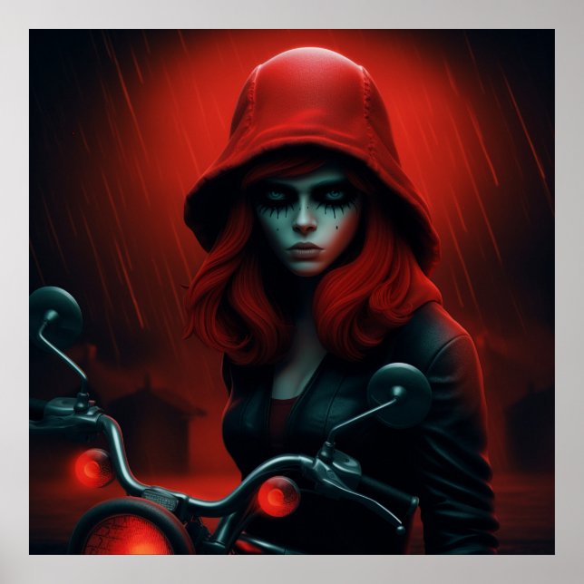 Poster La Rebelle en Chapeau Rouge (Frente)