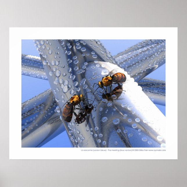 Pôster La rencontre - A reunião (versão azul) (Frente)