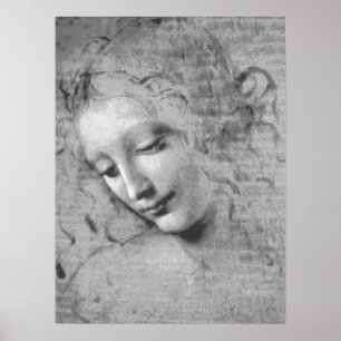 Poster La Scapigliata por Leonardo da Vinci