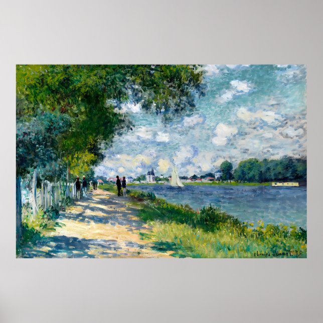 Poster LA SEINE A ARGENTEUIL-Claude Monet (Frente)