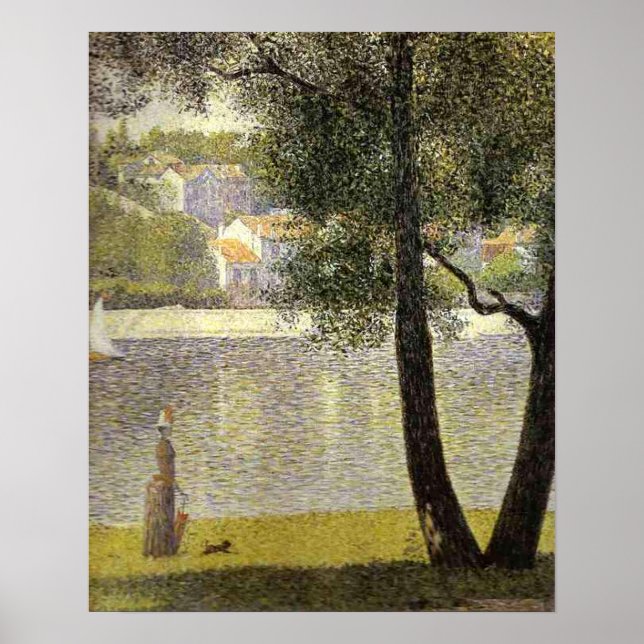 Pôster "La Seine a Courbevoie" de Seurat (Frente)