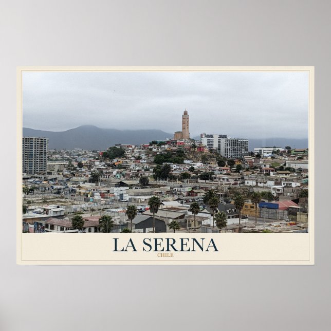 Poster La Serena a partir do Morro (Frente)