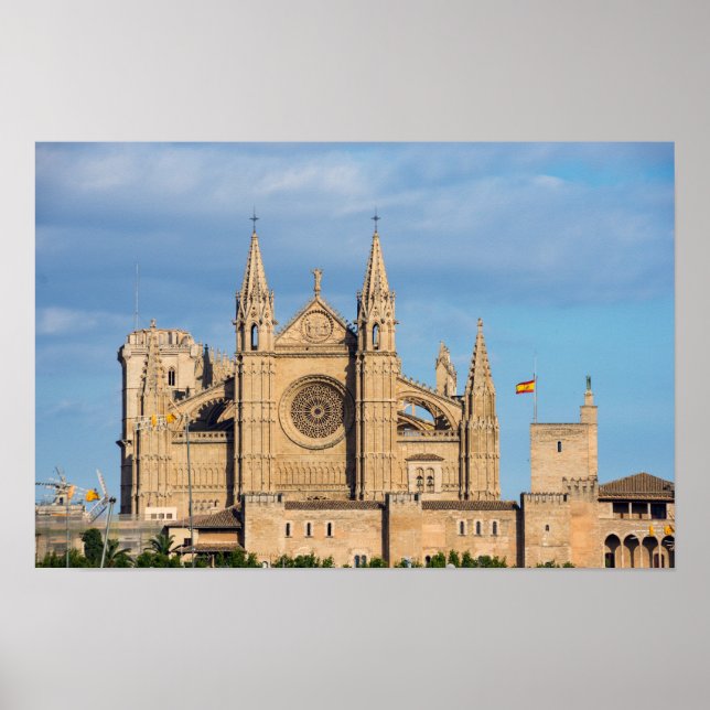 Poster La Seu, a Catedral de Palma de Mallorca - Espanha (Frente)